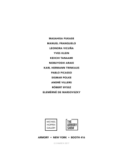 Catalogue - Michael Hoppen Gallery