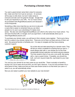 Purchasing a Domain Name - Never Alone Business Services