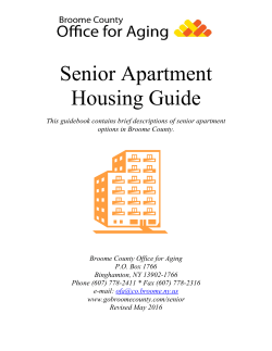senior housing - Broome County
