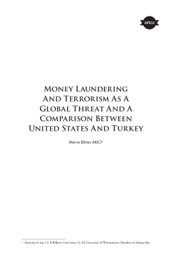 Money Laundering And Terrorism As A Global