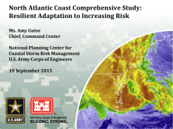 North Atlantic Coast Comprehensive Study: Resilient Adaptation to