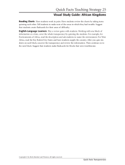 Quick Facts Transparency for Review: Visual Study