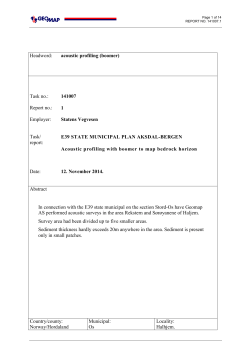 E39 State Municipal Plan Aksdal-Bergen