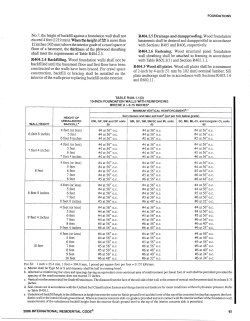 Foundation Specifications