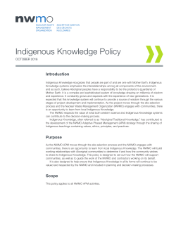 Indigenous Knowledge Policy