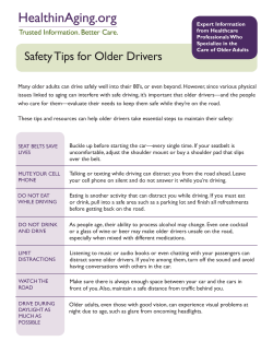 Safety Tips for Older Drivers