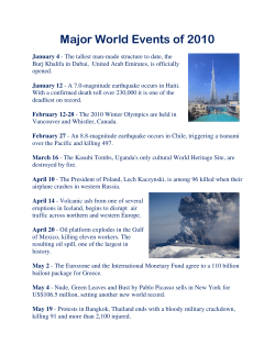 Major World Events of 2010 - bangla
