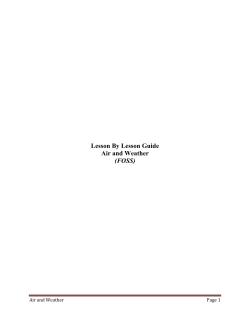 Lesson By Lesson Guide