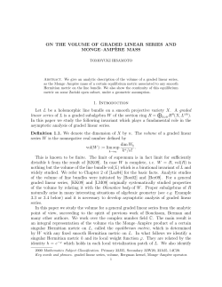ON THE VOLUME OF GRADED LINEAR SERIES