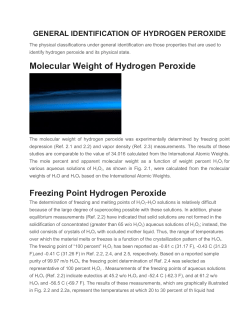 Molecular Weight of Hydrogen Peroxide