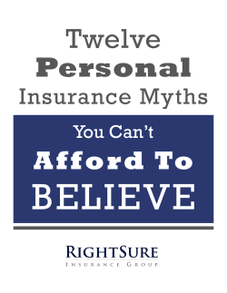 Insurance Myths - RightSure Insurance Group