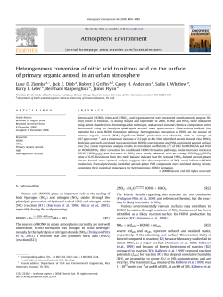Heterogeneous conversion of nitric acid to nitrous acid on the