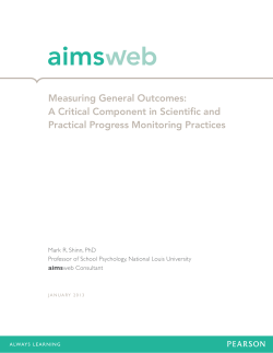 Measuring General Outcomes