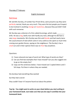 Thursday 5th February English Homework Red Group Mr and Mrs