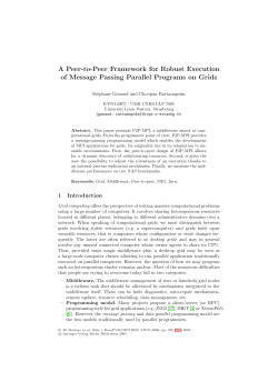 A Peer-to-Peer Framework for Robust Execution of Message