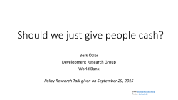 Should we just give people cash?