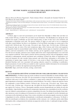 BENTHIC MARINE ALGAE OF THE CORAL REEFS OF BRAZIL