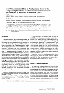 Core-Orthogonalization Effect in Pseudopotential
