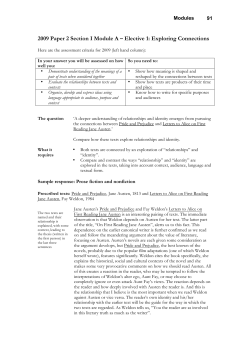2009 Paper 2 Section I Module A &ndash; Elective 1: Exploring Connections