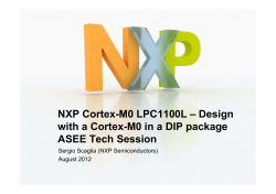 NXP Cortex-M0 LPC1100L