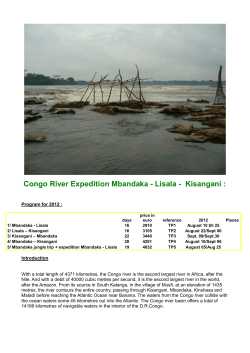 Congo River Expedition Mbandaka - Lisala - Kisangani