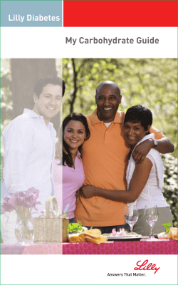 My Carbohydrate Guide - Rutgers: School of Health Professions