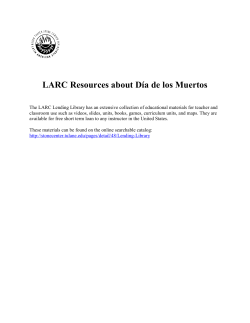 LARC Resources about D&iacute;a de los Muertos