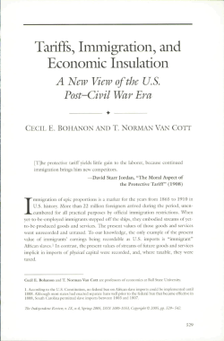 Tariffs, Immigration, and Economic Insulation