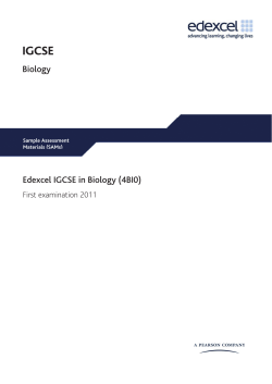 Biology SAMS Booklet 2009