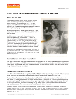 The Diary of Anne Frank, the play