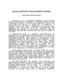 social identity development model