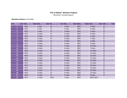 Marathon Training Program - Kennedy Krieger Institute