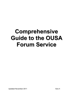 Conditions of Use and Moderator Guidelines