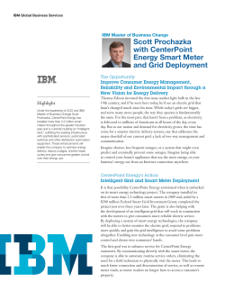 Scott Prochazka with CenterPoint Energy Smart Meter and