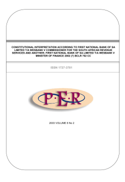 Constitutional Interpretation according to First National Bank