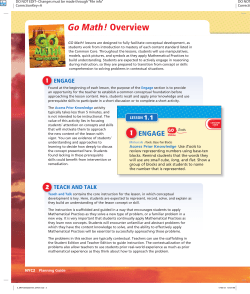 Go Math! Overview - Houghton Mifflin Harcourt