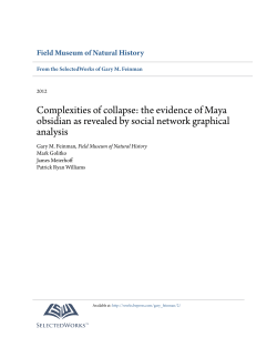Complexities of collapse: the evidence of Maya obsidian