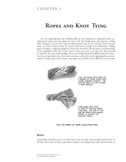 Ropes and Knot Tying - Amazon Web Services