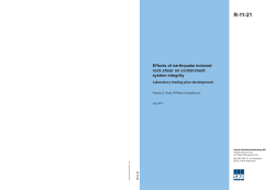 Effects of earthquake induced rock shear on containment system