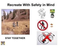 Hiking and Camping Wildlife Safety Flash Cards