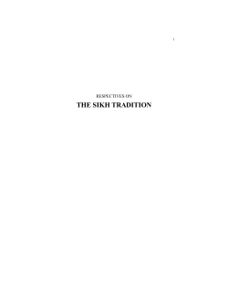the sikh tradition - Global Sikh Studies