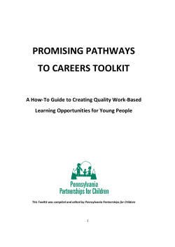 Promising Pathways to Careers Toolkit -- Employers -