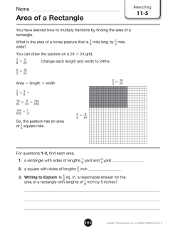 Area of a Rectangle