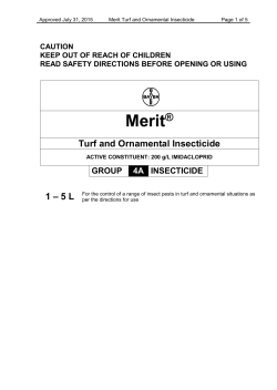 Mocap draft label - Bayer Crop Science Australia