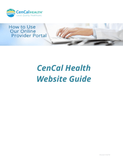 CenCal Health Website Guide