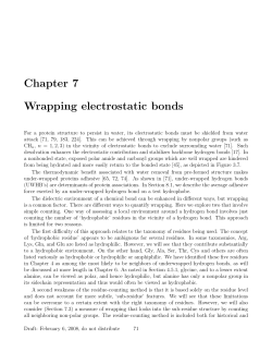 Chapter 7 Wrapping electrostatic bonds