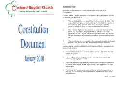 Church Constitution