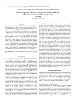 Caraway (Carum carvi L.) seed treatments and storage temperature