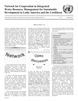 Issue No. 33 of the Circular of the Network for Cooperation in