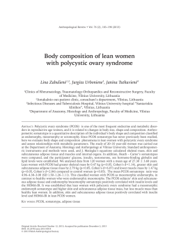 Body composition of lean women with polycystic ovary syndrome